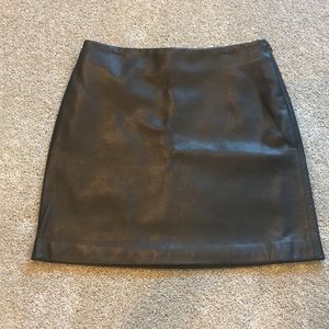 NWT 100% Genuine Leather Mini Skirt